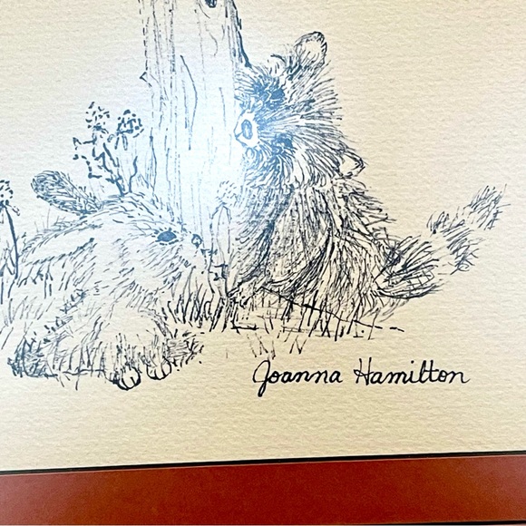 Vintage Original Pen and Ink drawing by Joanna Hamilton. Framed and Signed - Picture 3 of 16